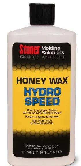 Stoner HoneyWax&reg;Hydro Speed是一種高固含量的水性乳液，不含任何溶劑，旨在代替?zhèn)鹘y(tǒng)的高級(jí)涂蠟作為復(fù)合材料行業(yè)中的脫模劑。